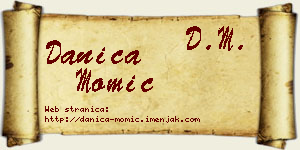 Danica Momić vizit kartica